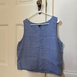 Eileen Fisher linen tank top, size large